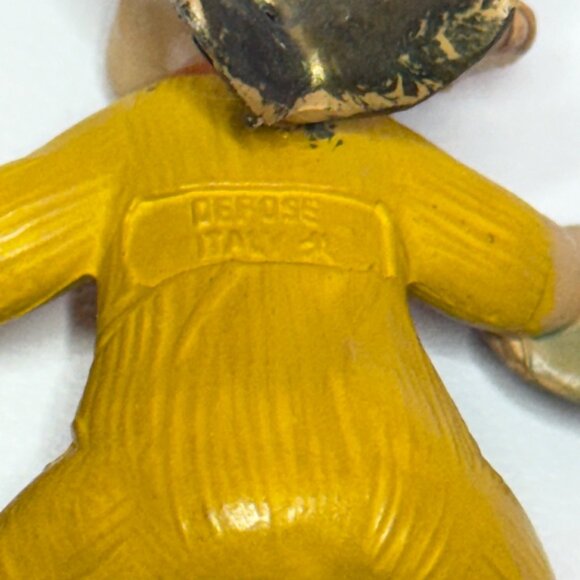 Depose Italy Seated Baby Angel with Cymbals Blue Eyes Yellow Outfit - Picture 6 of 6